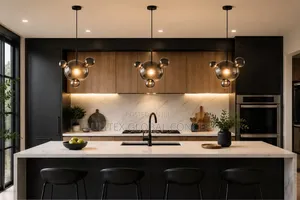 Smoke-Glass Bubble Pendant Lights