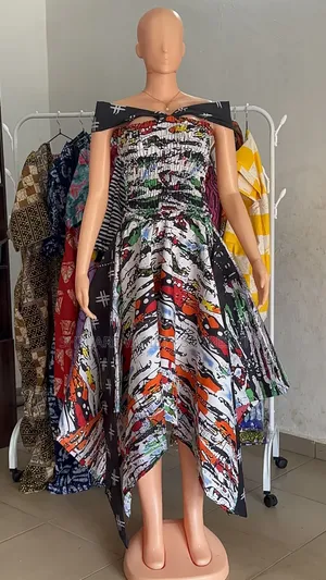Handkerchief Skirt and Smoked Top