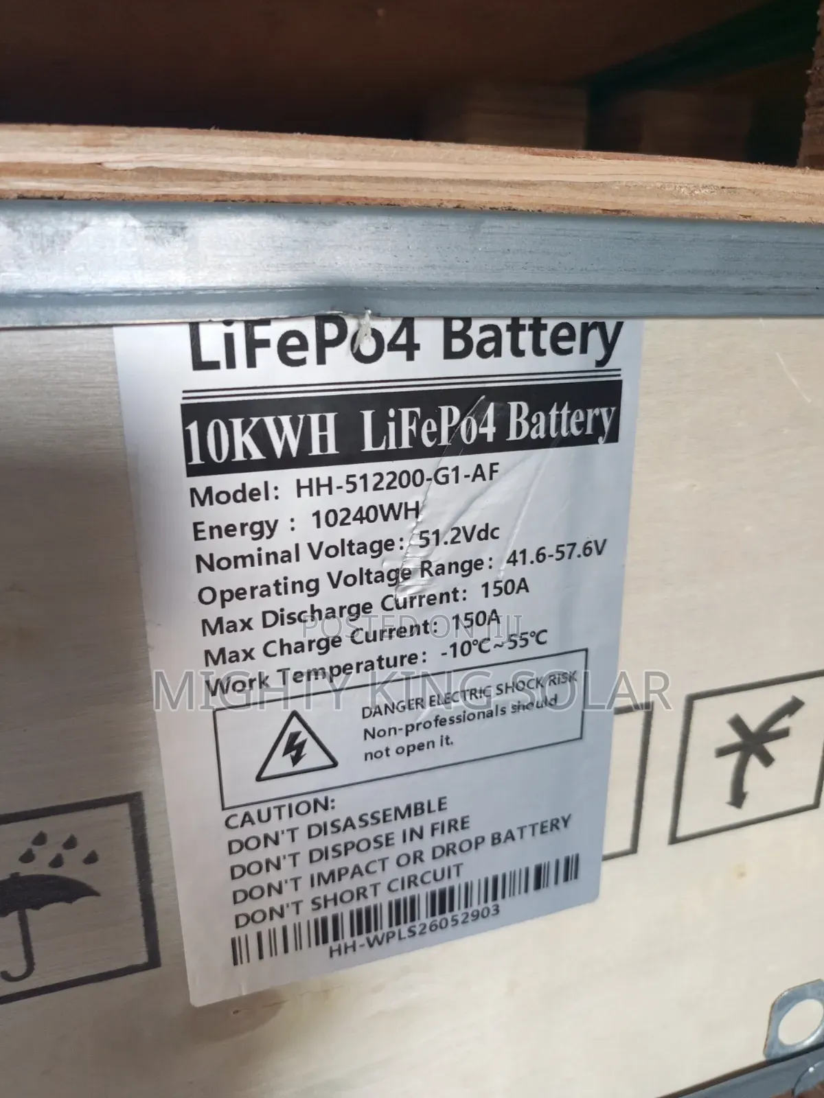 10kwh HAMTEM Lithium Iron Battery 48v
