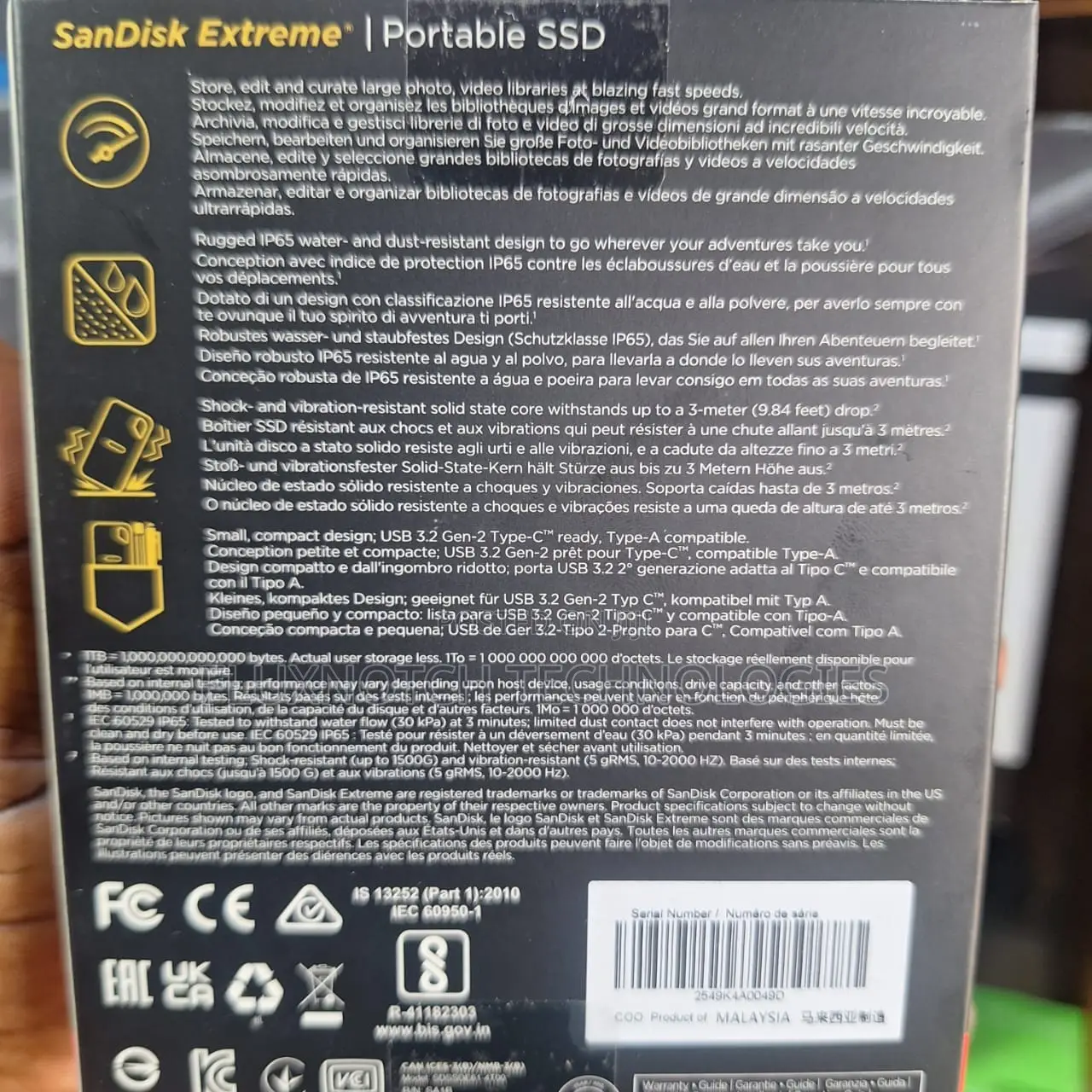 San Disk Extreme Portable SSD