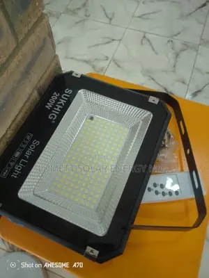 SUKHIG 200W Solar Floodlight for Compound Lighting