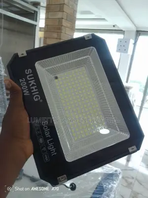 SUKHIG 200W Solar Flood Light – Bright Outdoor Lighting