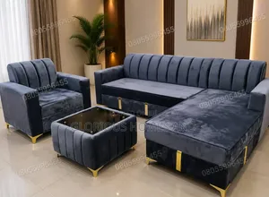 Executive Quality Unique Brand New L-Shape Sofa With Single and Others