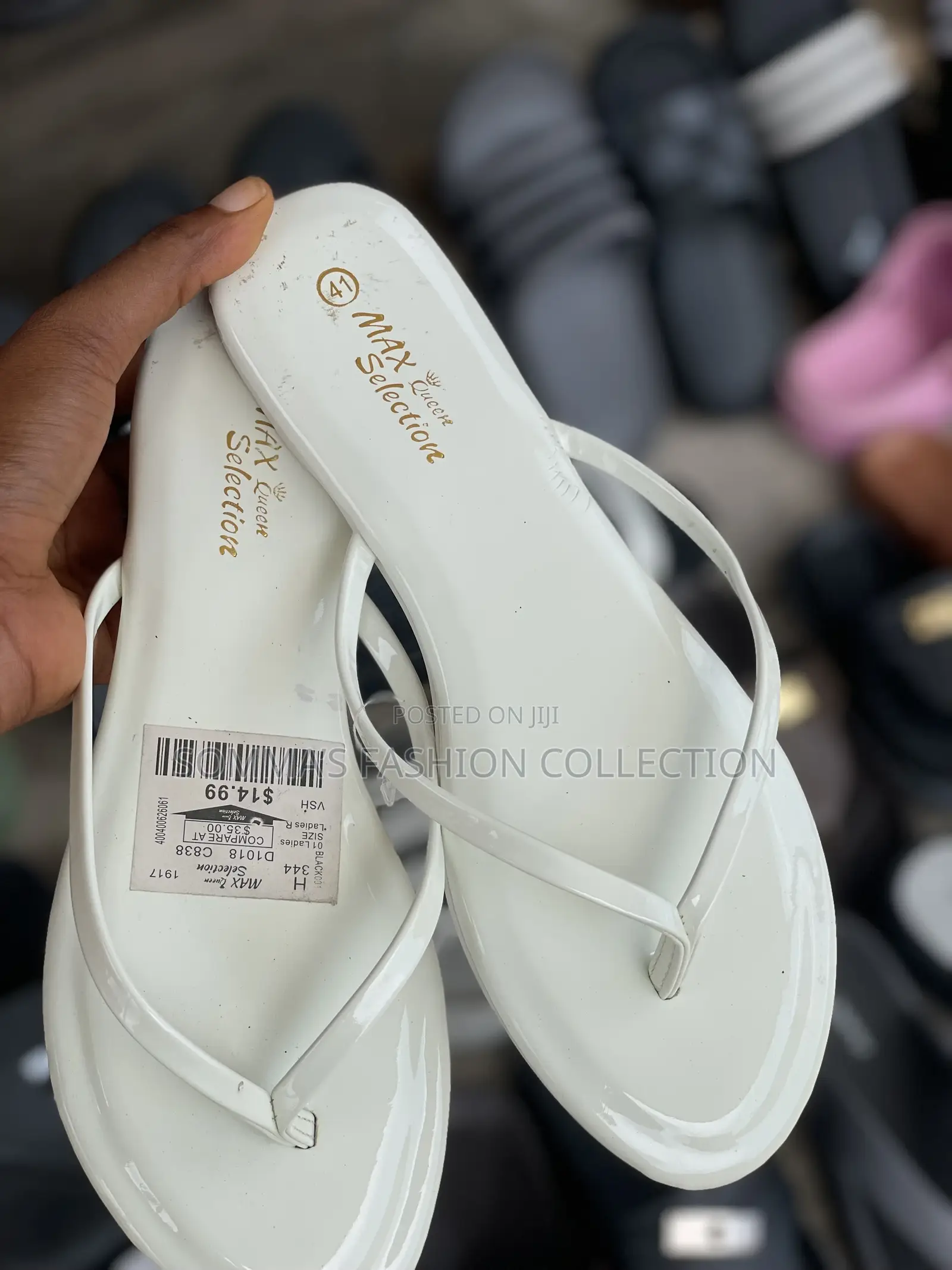 White Casual Slide