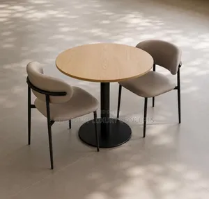 Restaurant/Dinning Round Table With Two Chairs