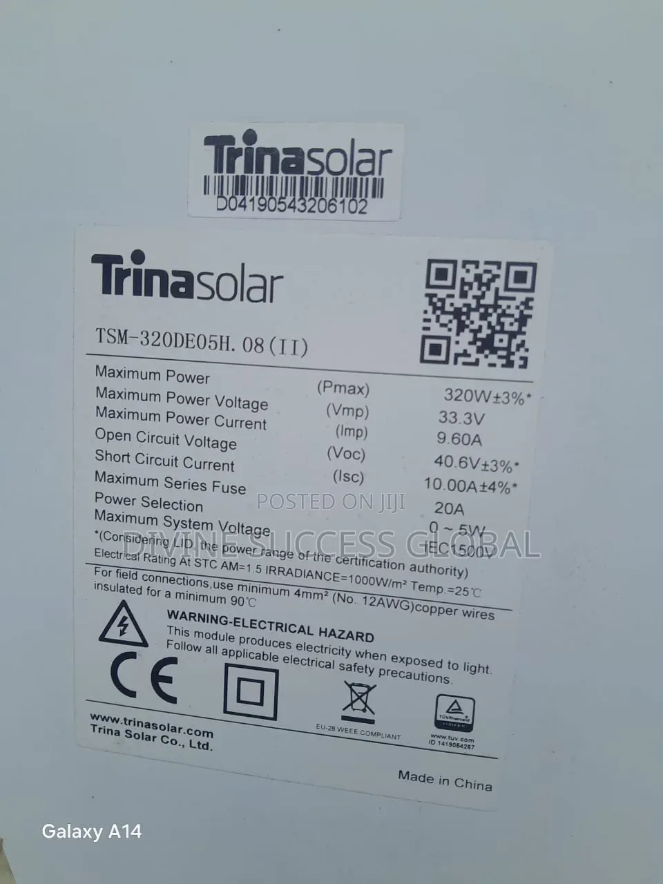 Quality 320 Watts 100 Cell Solar Panels