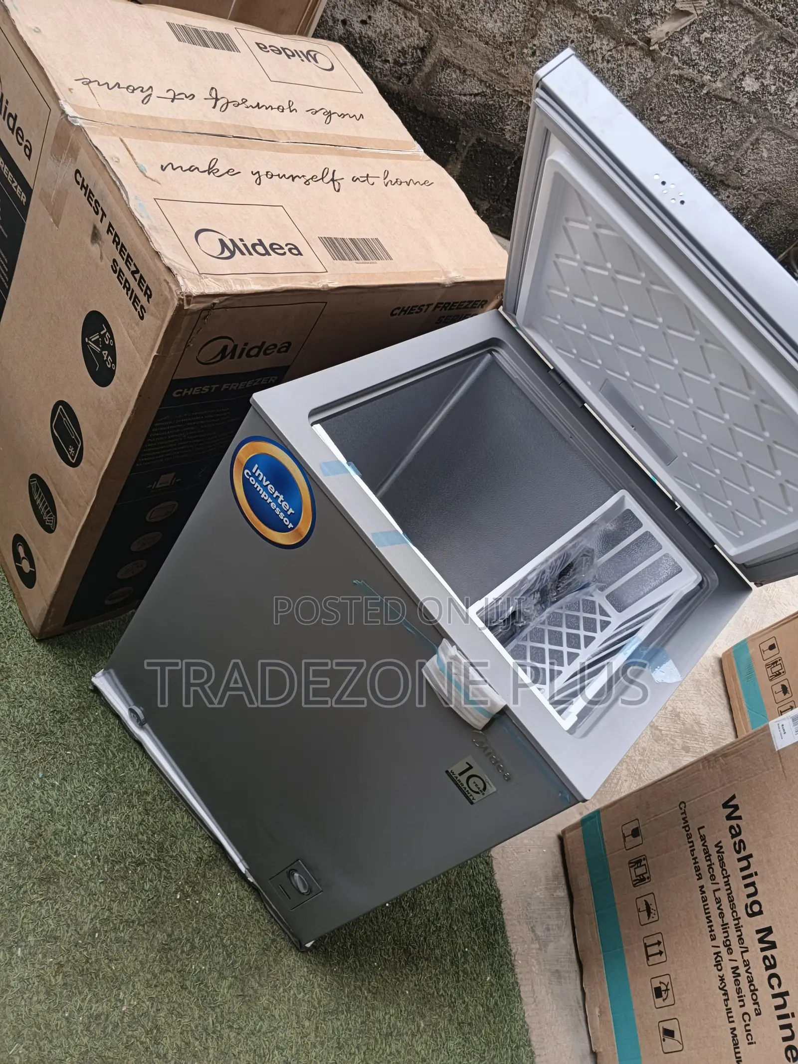 Midea 142L Grey Deep Freezer – Inverter