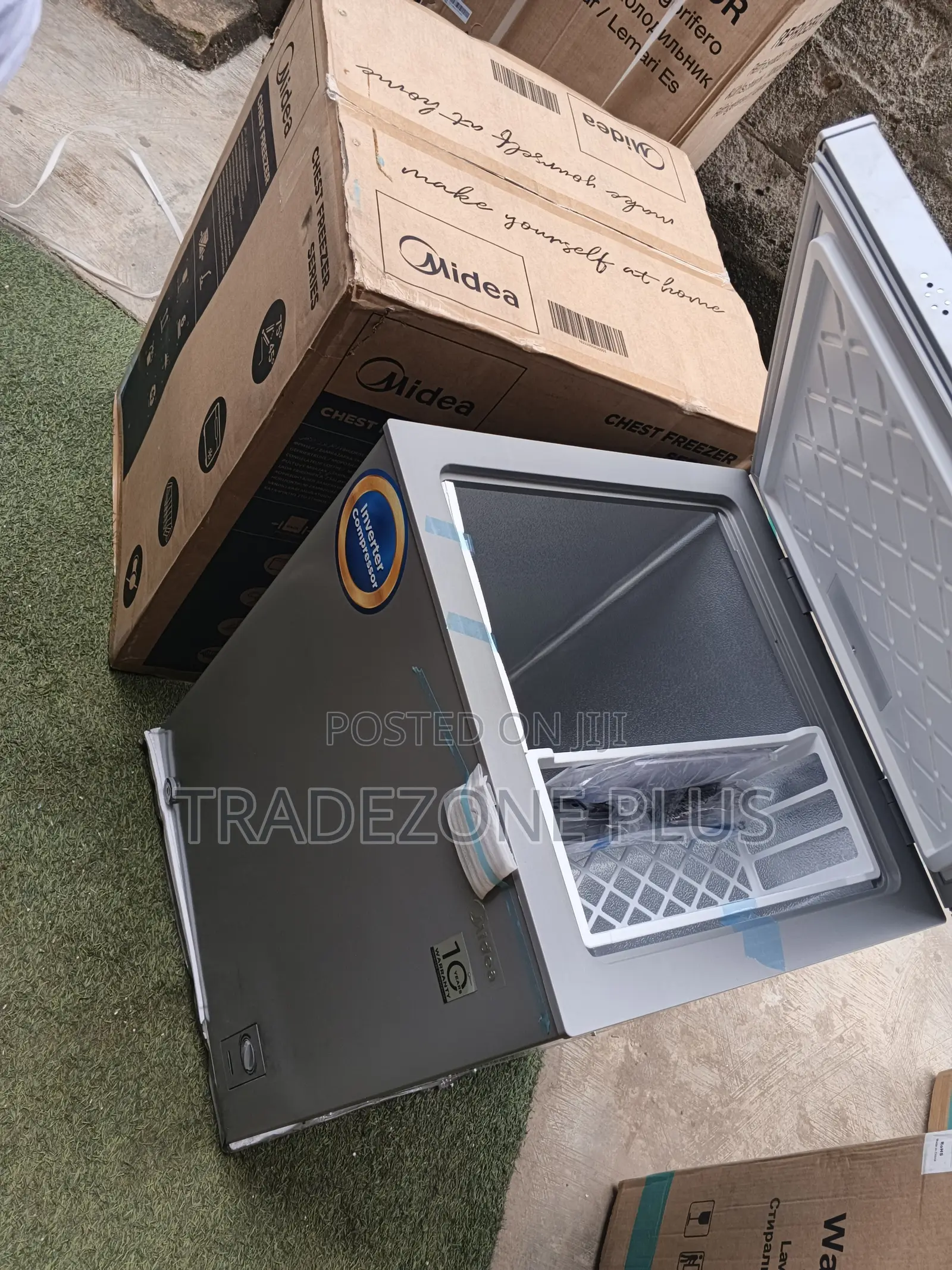 Midea 142L Grey Deep Freezer – Inverter