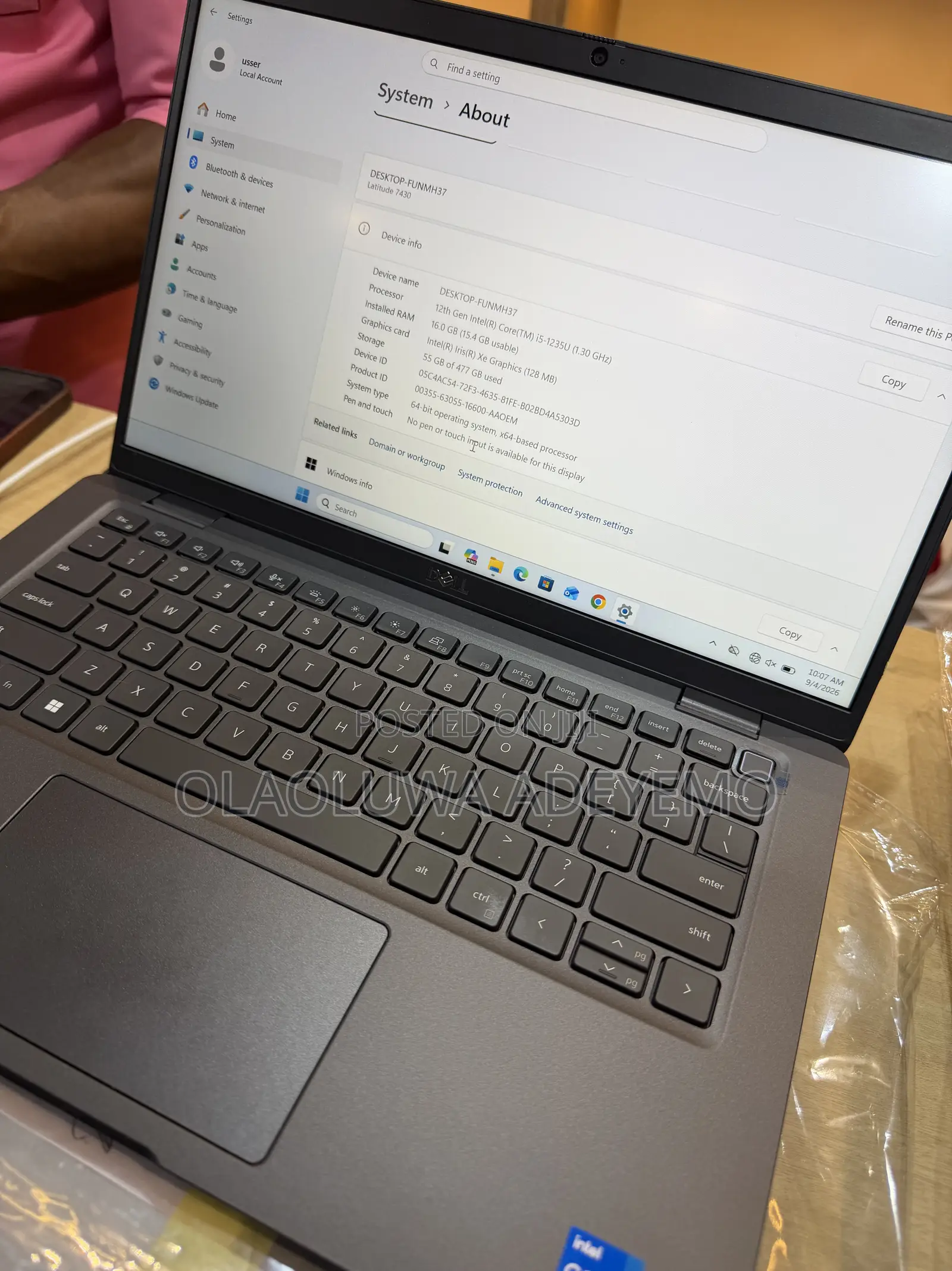 Laptop Dell Latitude 7430 16GB Intel Core i5 SSD 500GB