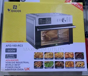 VOSCOS 21 in 1 30 Liters 1800 Watts Airfryer Oven