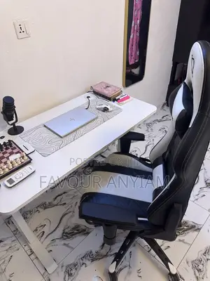Electronic Adjustable Desk + Furgle Gaming Chair Combo