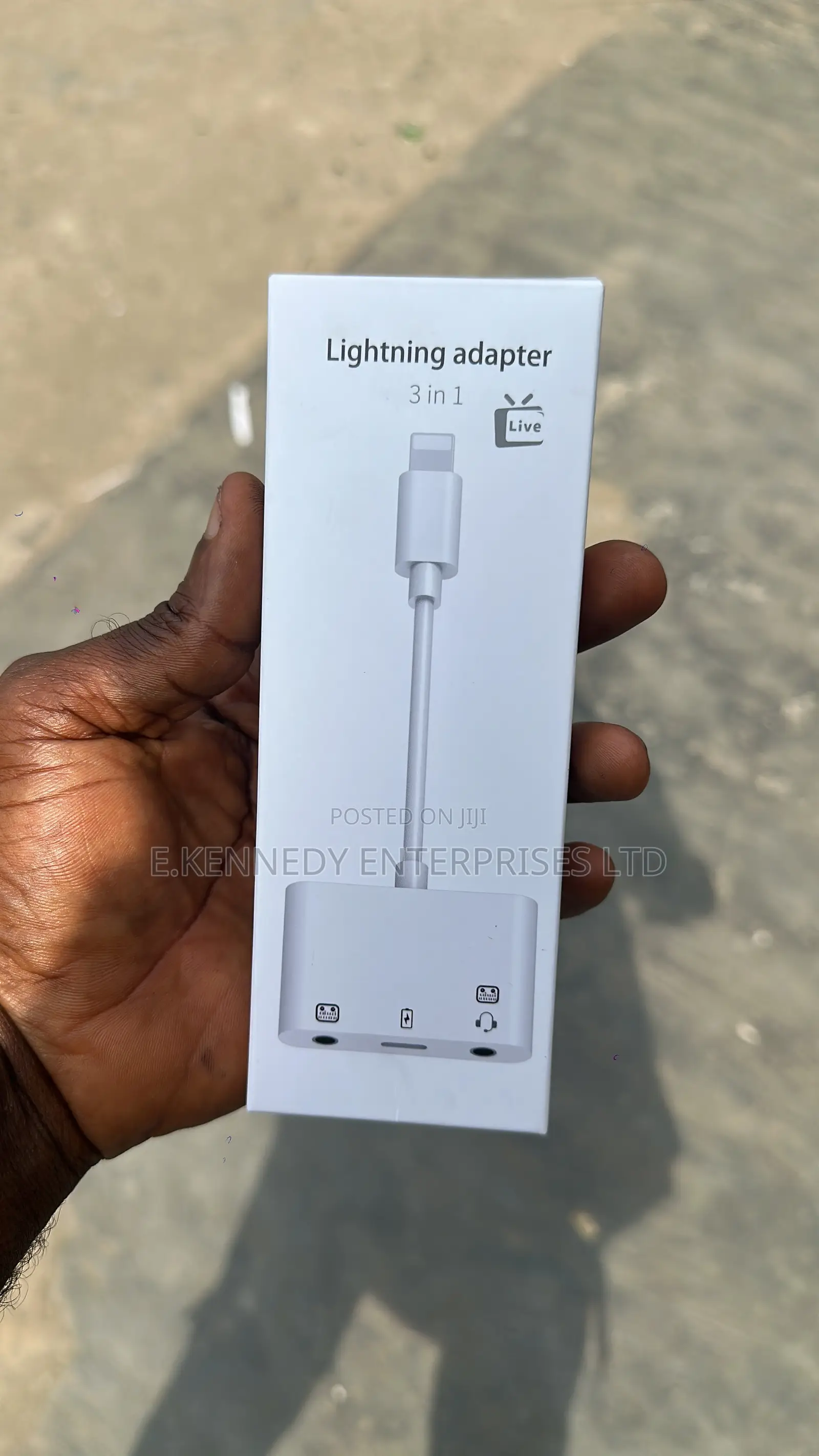 Orginal 3in1 Otg iPhone Microphone Adapter for Live-Streaming