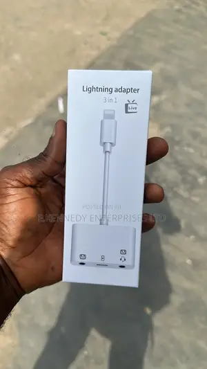 Orginal 3in1 Otg iPhone Microphone Adapter for Live-Streaming