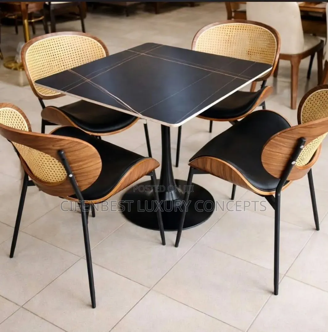 Dinning/Restaurant Squared Table and Four Chairs