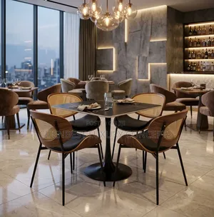 Dinning/Restaurant Squared Table and Four Chairs