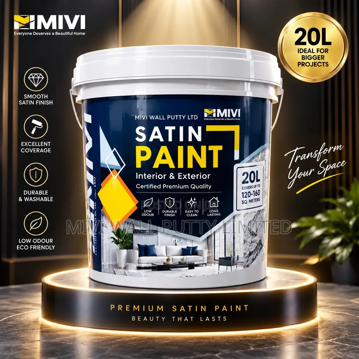 Mivi Satin Premium Plus Paint