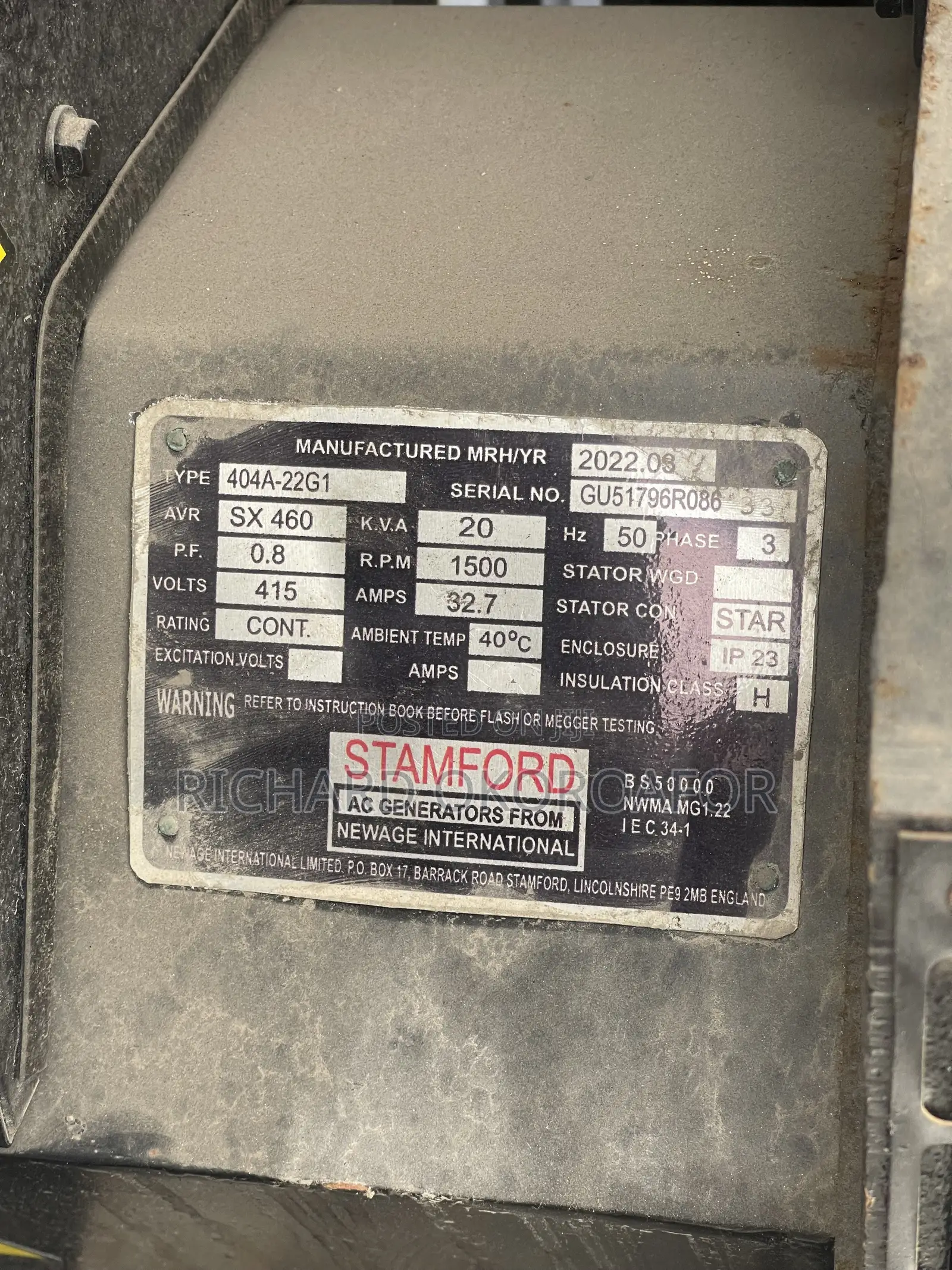 Perkins StandBy Sound Proof Generator