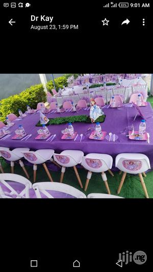 Kiddies Birthday Chairs and Table
