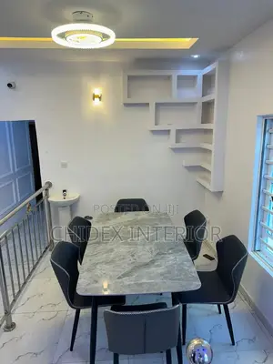 Classic Marble Dining Table 6 Chairs