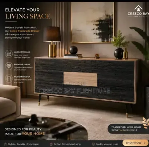 Luxury Modern Living Room Side Storge Drawer