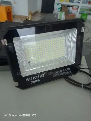 SUKHIG 200W Solar Flood Light for Warehouse