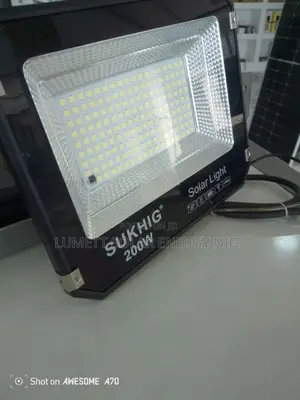 SUKHIG 200W Solar Flood Light for Farm & Compound