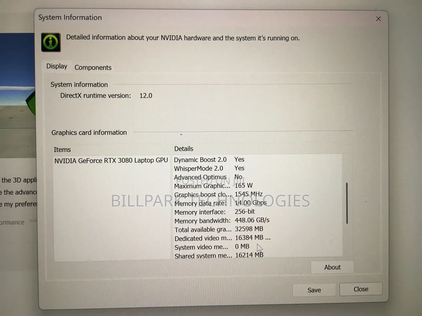 Laptop Alienware X17 R1 32GB Intel Core i9 SSD 1T