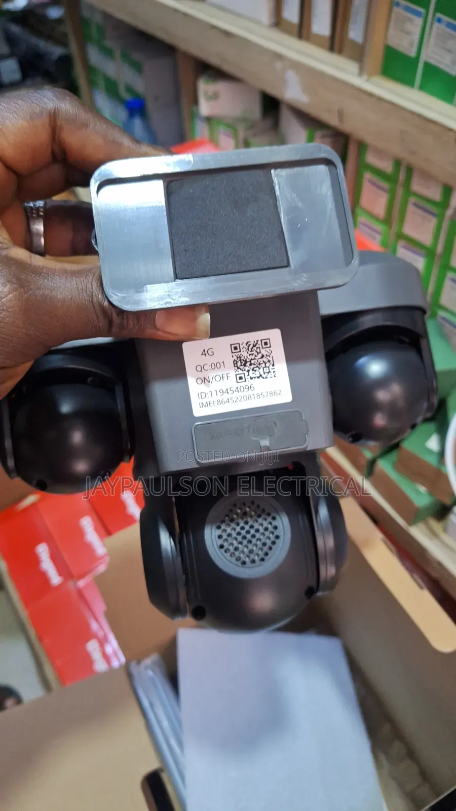 Triple Lens Solar Powered PTZ Security Camera.