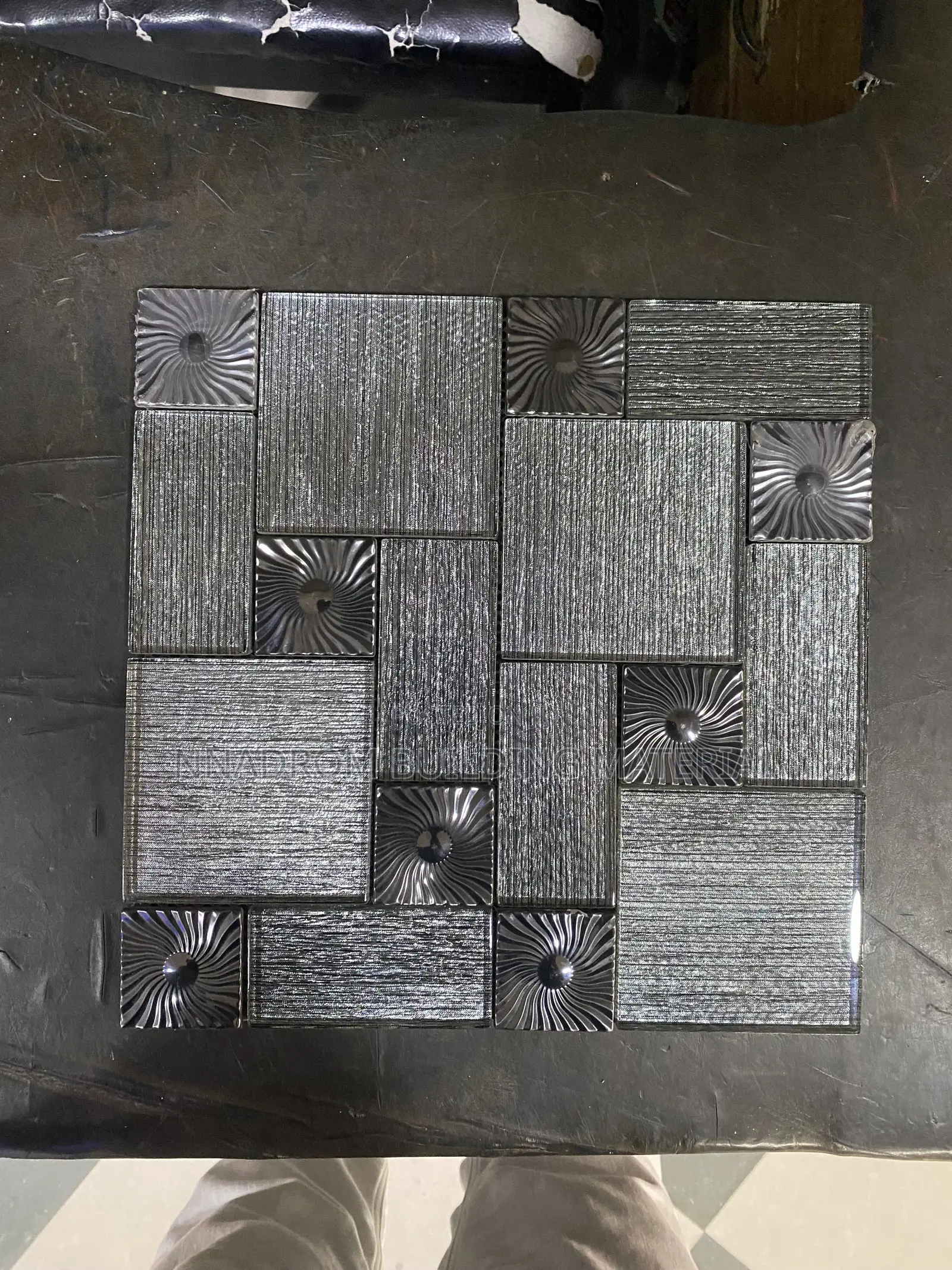30/30 Grey Thick Glass Mosaic