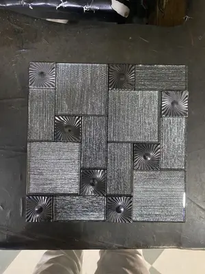 30/30 Grey Thick Glass Mosaic