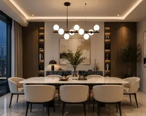 Modern LED Globe Chandelier | Luxury Dining Room Living Room Light