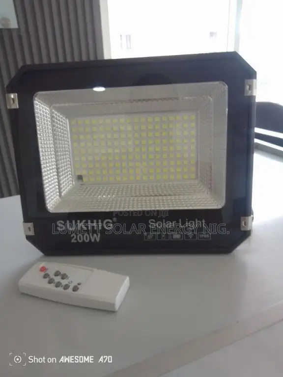 SUKHIG 200W Solar Flood Light for Security