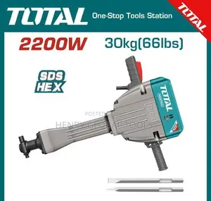 TOTAL 2200W Heavy-Duty Demolition Jack Hammer – 30kg SDS-HEX