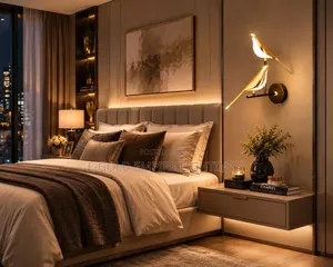 Luxury LED Bird Wall Light – Modern Bedroom Wall Sconce