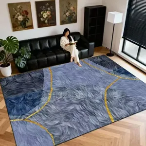 Luxury 60by230 Runner Rugs Gold Navy Abstract