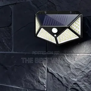 100 LED Solar Wall Light – Bright Outdoor Lighting