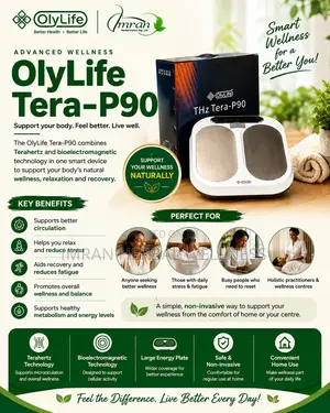 OlyLife Tera P90 Foot Body Massager Machine (PEMF + Terahertz)