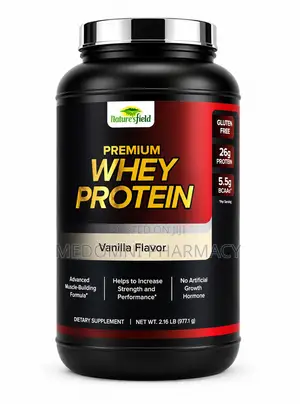 Nature's Field Premium Whey Protein Powder Vanilla Flavour 977.1g