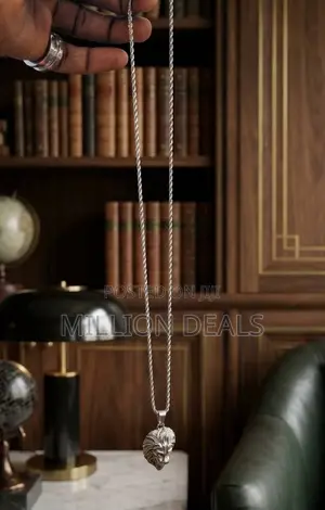 Classic Sterling Men's Neckpiece N Pendant
