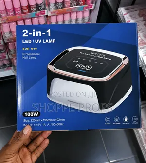 108 Watts Sun 2-in-1 LED/UV Nail Lamp – Professional Gel Polish Dryer