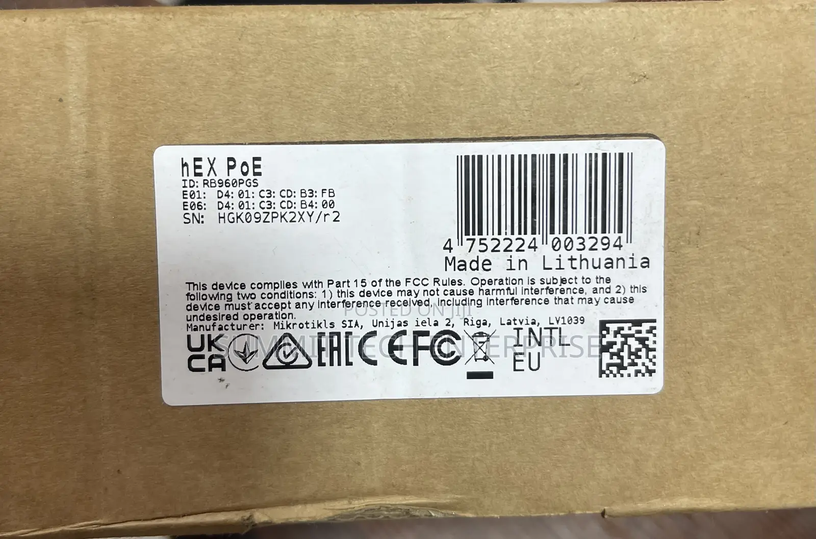 Mikrotik Hex Poe RB960PGS