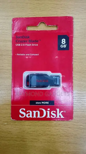 SanDisk Cruzer Blade USB 2.0 Flash Drive – Compact, Secure Storage 8GB