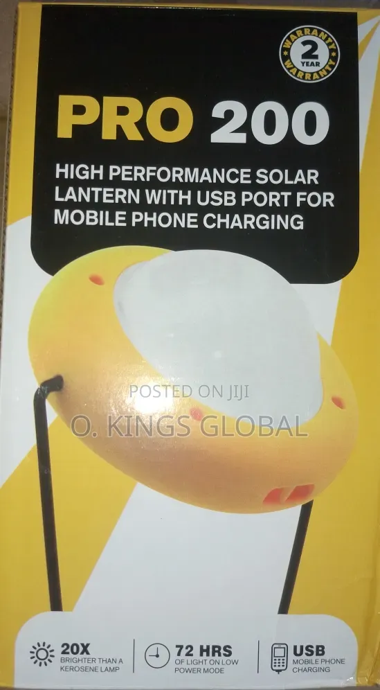 Pro 200, High Performance Solar Lantern With USB Port for Phone Charge