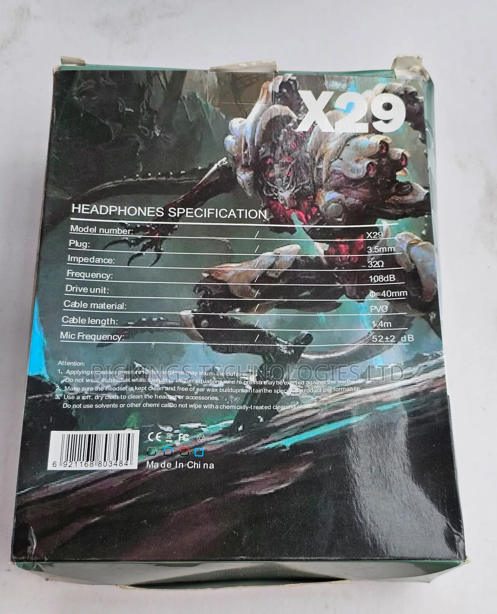 X29 Head-Mounted RGB Light Wired Gaming Headset