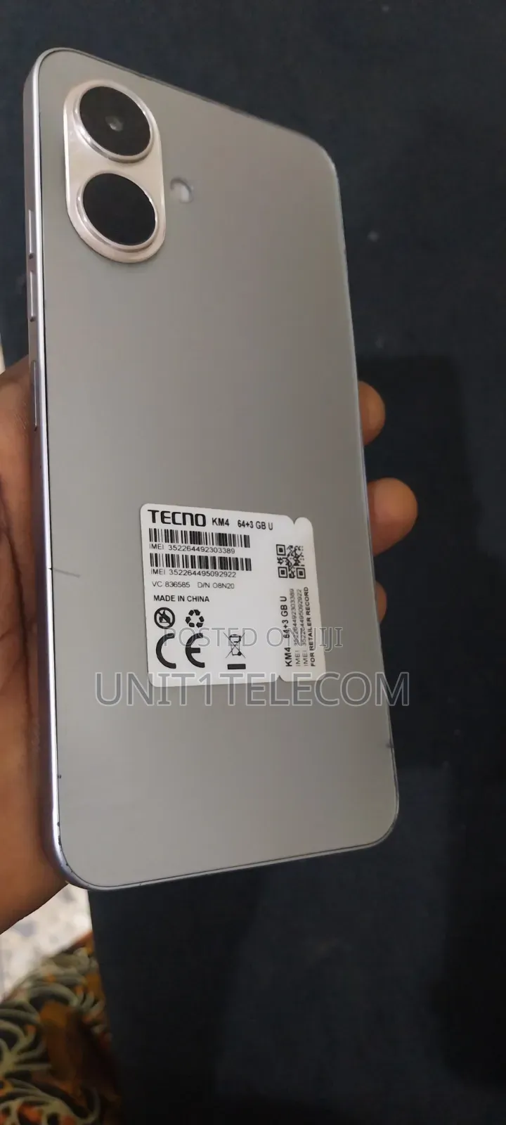 Tecno Pop 10 64 GB Gray