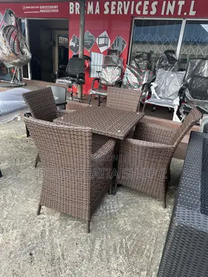 Outdoor Rattan Chairs and Table for Patio