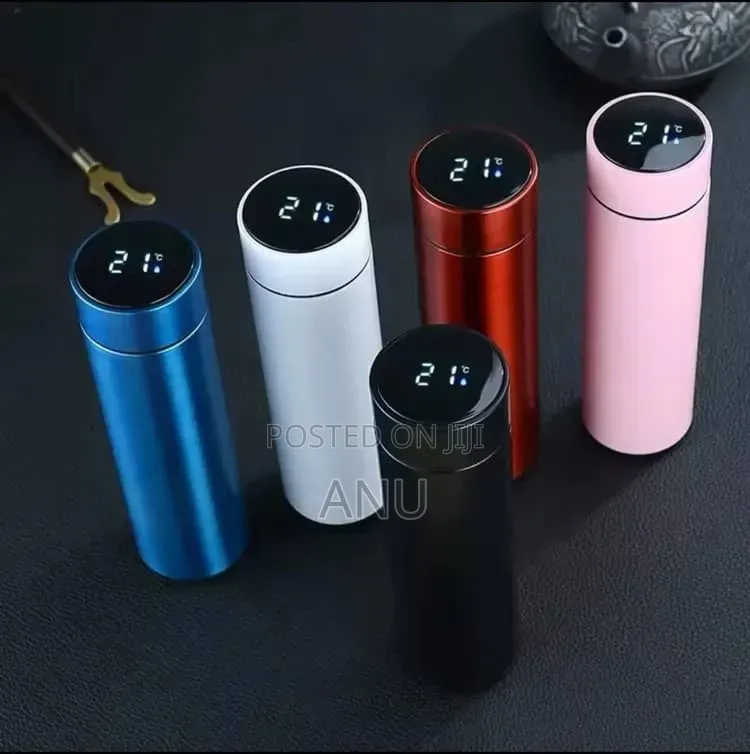 Stainless Steel Thermo Bottle With Digital Temperature Display Led