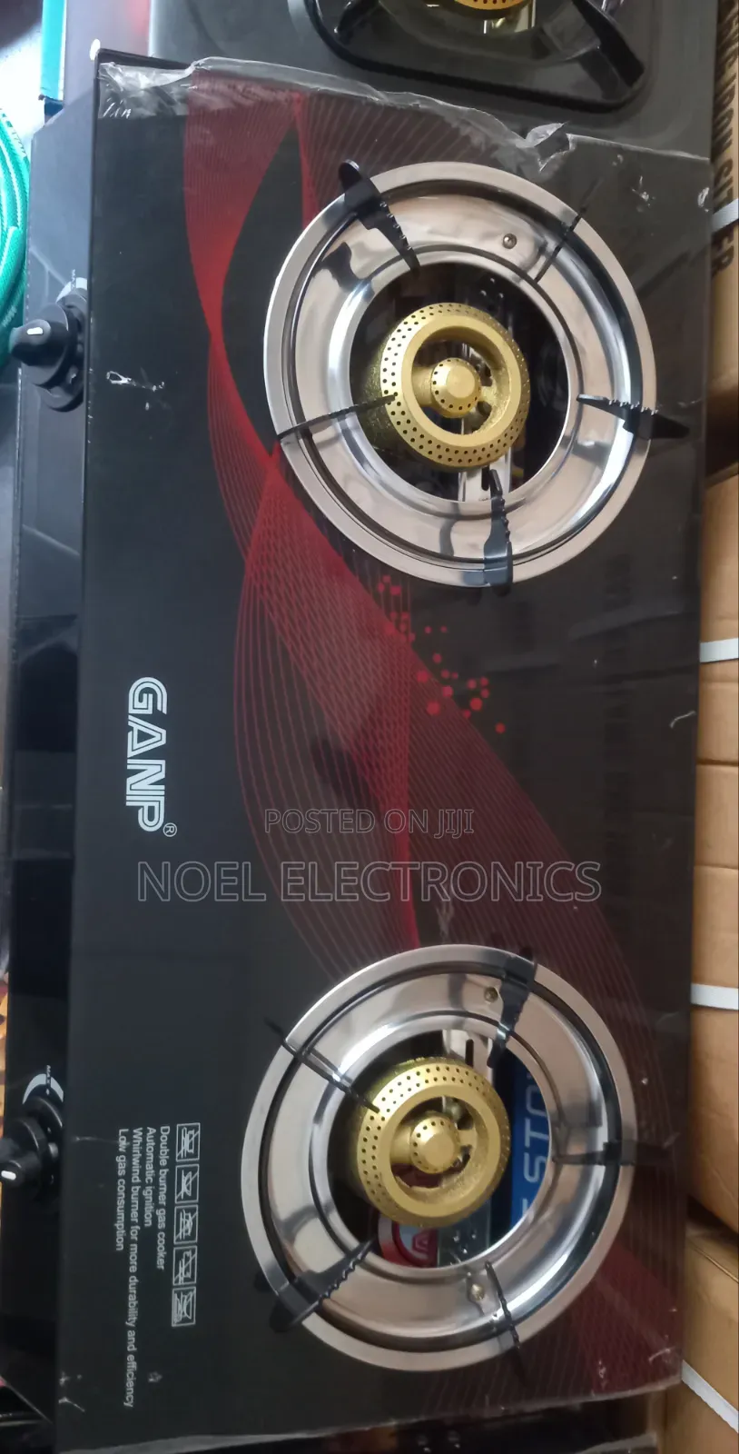 GANP Double Burner Glass Table Cooker