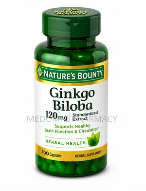 Nature's Bounty Ginkgo Biloba 120mg Brain Support - 100 Capsules
