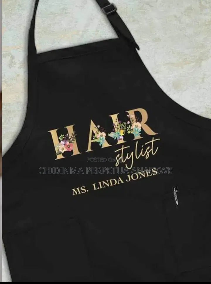 Customised Saloon Apron and Cape